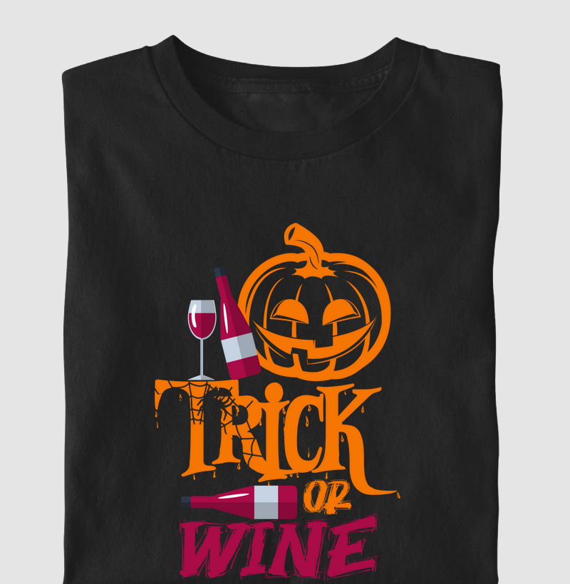 Camiseta Trick or Wine