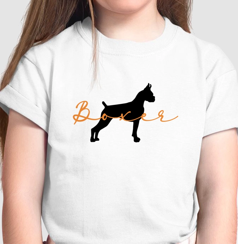 Camiseta Infantil Boxer Silhueta