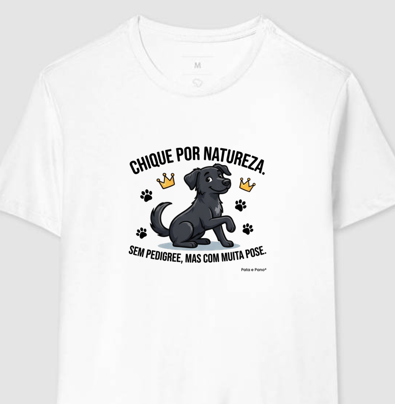 CAMISETA VIRA-LATA PRETO CHIQUE