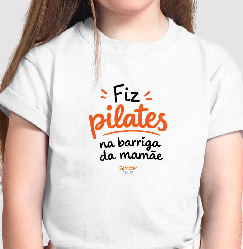 Fiz pilates na barriga da mamãe