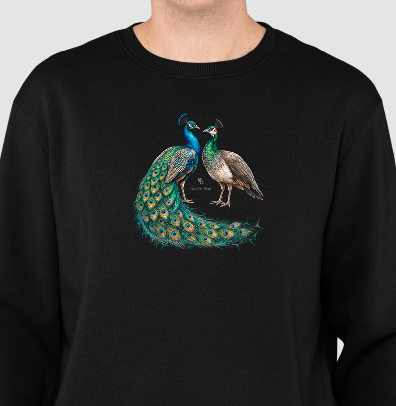Aves - Pavão Real - Moletom Suéter
