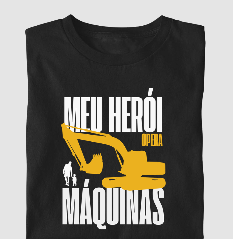 pai, herói - escavadeira