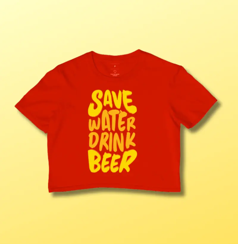 Economize água, beba cerveja
