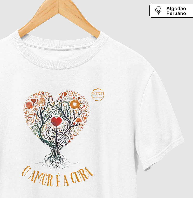 Camiseta Premium KIRI - O Amor é a Cura
