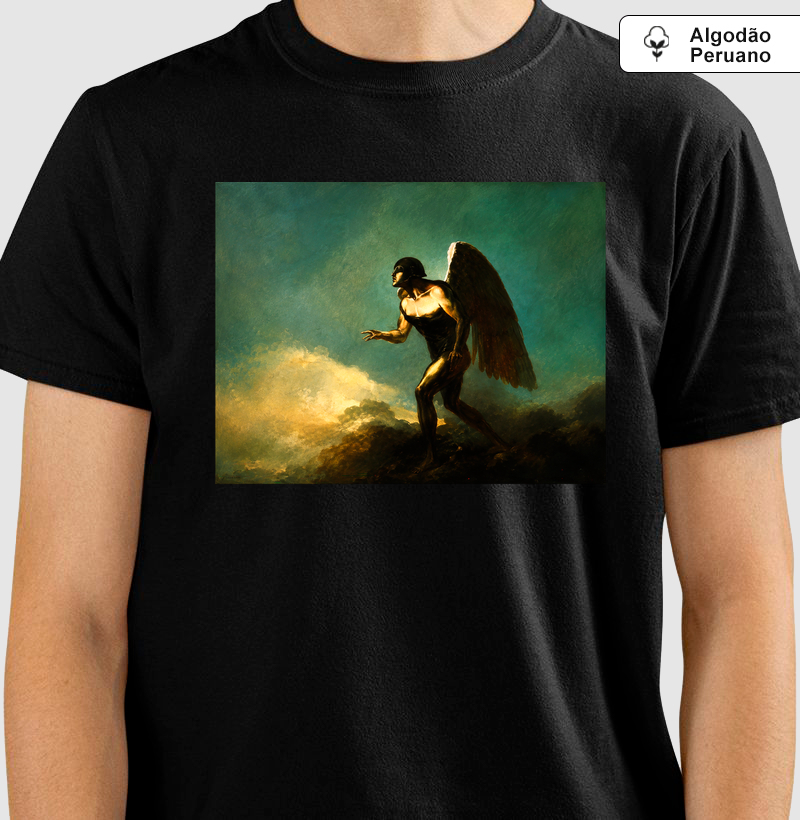 Camiseta Odilon Redon Anjo Dark Art | Algodão Peruano Premium