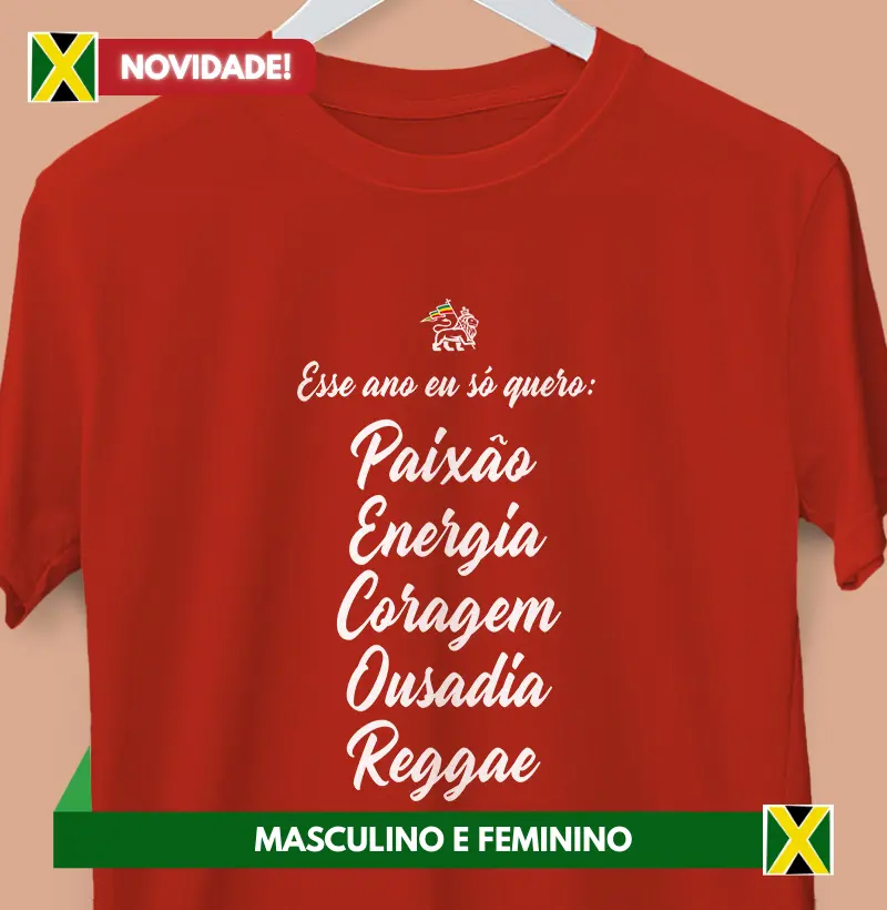 Camiseta Réveillon (vermelha)