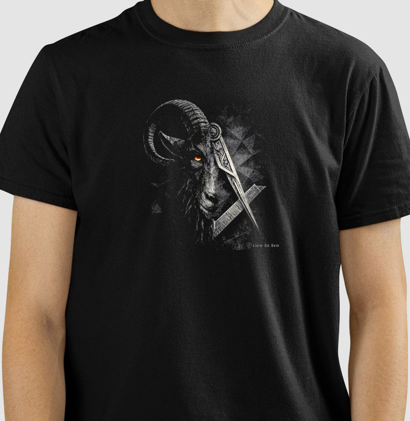 Camiseta maçonaria - Bode esquadro D