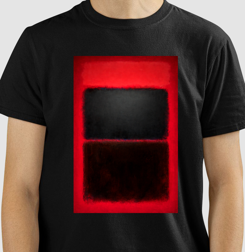 Arte Abstrata_ Red and Black 