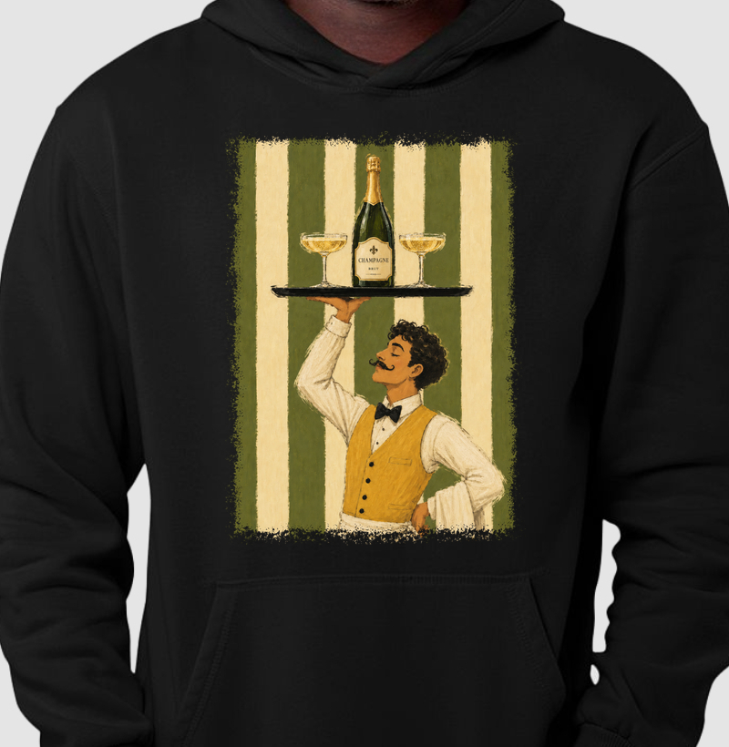 Champagne en Coupe - Hoodie Moletom