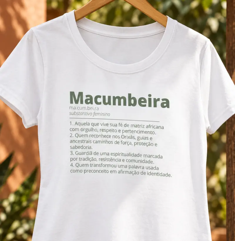 MACUMBEIRA DICIONÁRIO - Camiseta Algodão Peruano