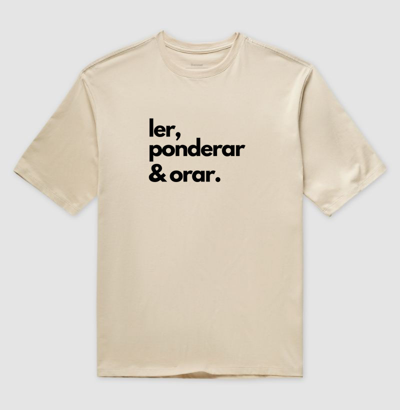 Ler, ponderar & orar - preto