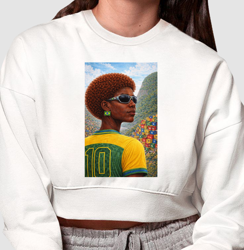 Cropped Moletom Cria Número 10