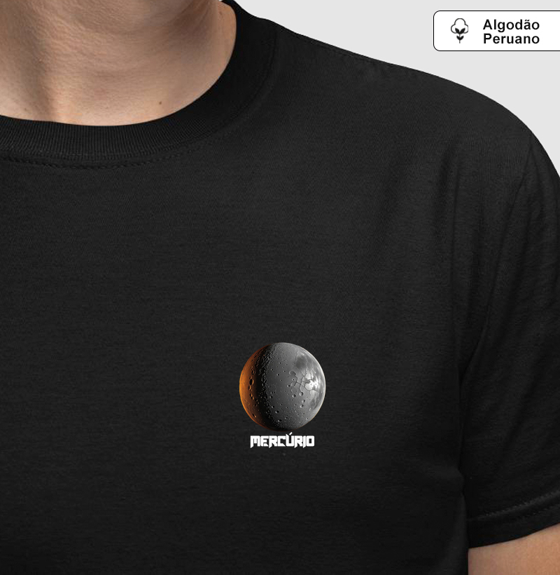 Mercúrio Pocket - Camiseta Algodão Peruano
