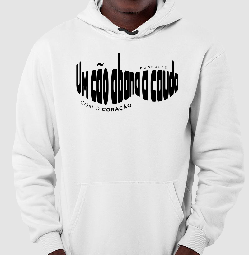 Moletom Um Cão Abana a Cauda com o Coração Dog Pulse