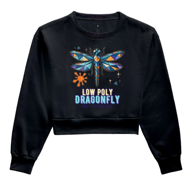 Camiseta Y2K Low Poly Dragonfly