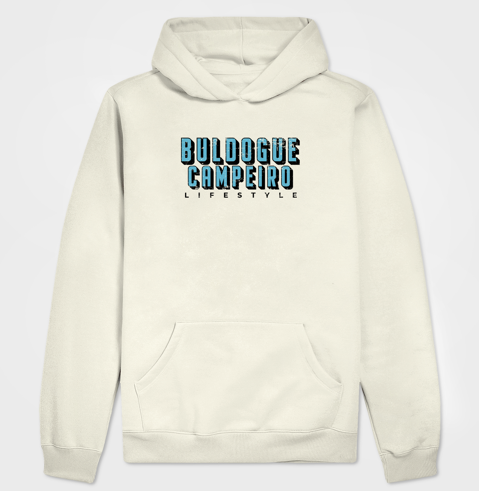 Buldogue Campeiro Texto Azul