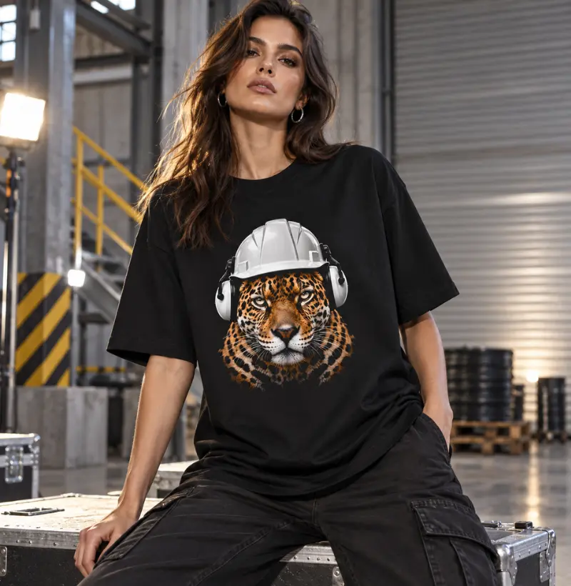 Foco Animal Onça - Camiseta Oversized