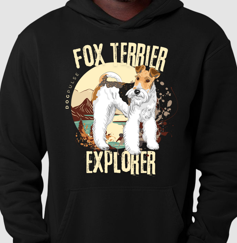 Hoodie Moletom Dog Pulse Fox Terrier Explorer – Bold Spirit