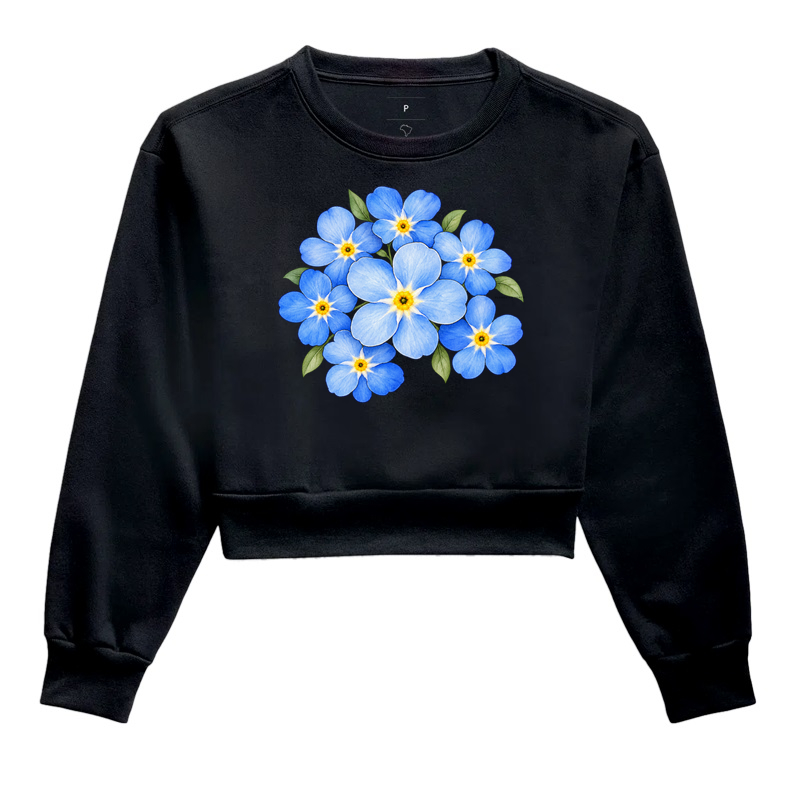 Wasurenagusa — Afeto que Floresce - Cropped Moletom