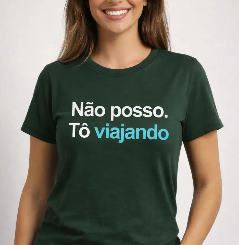 Não posso, tô viajando