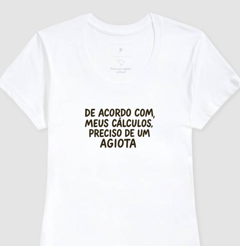 De acordo com meus cálculos...