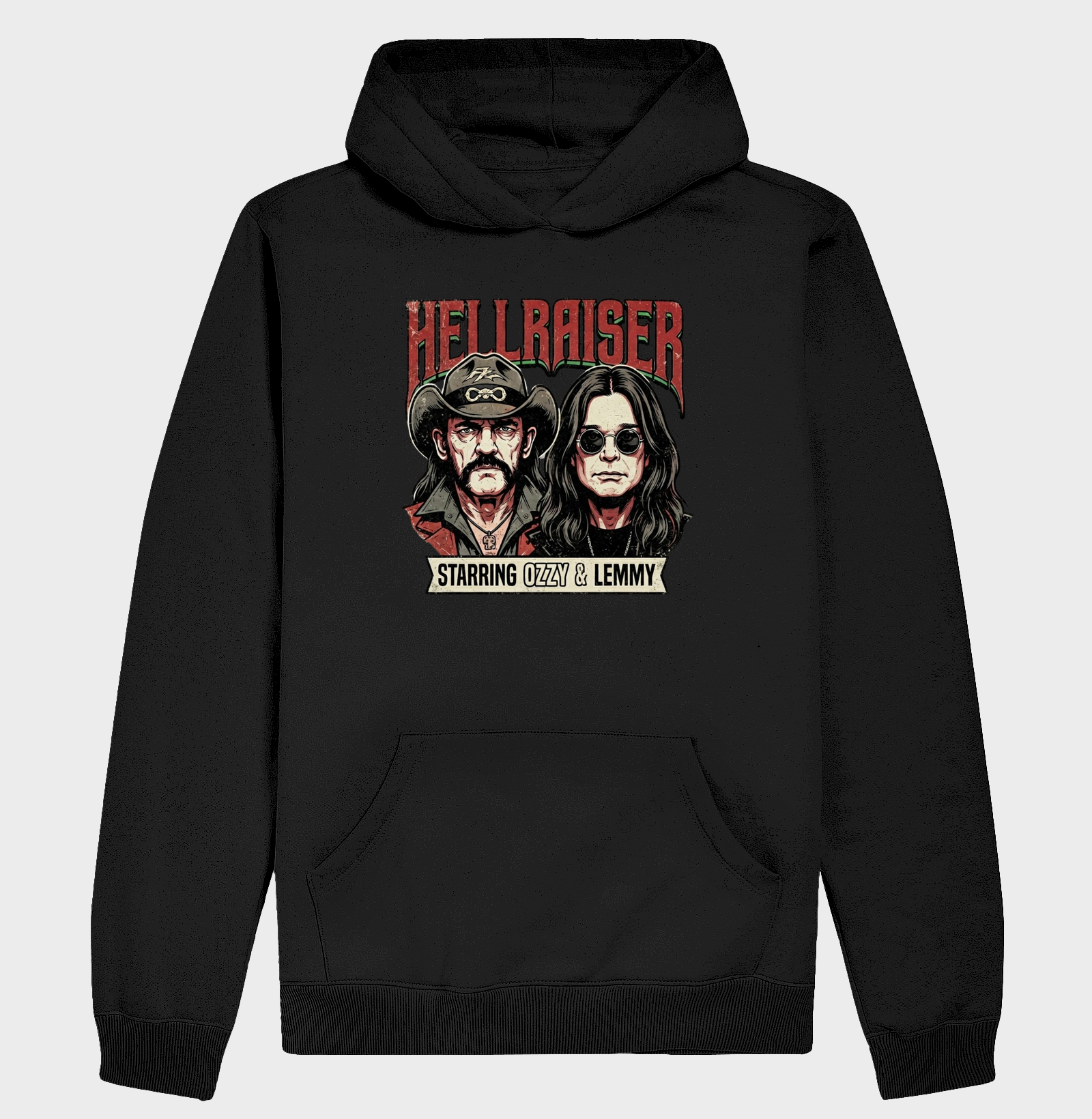 Ozzy e Lemmy - Hellraiser - Hoodie Moletom