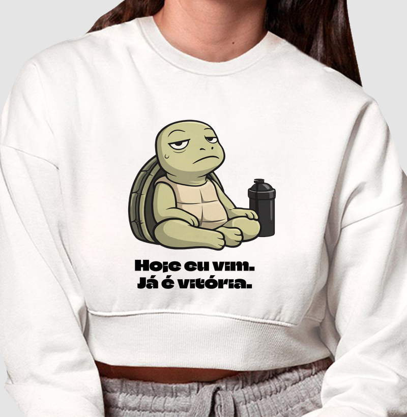 Hoje eu vim. Já é vitória.