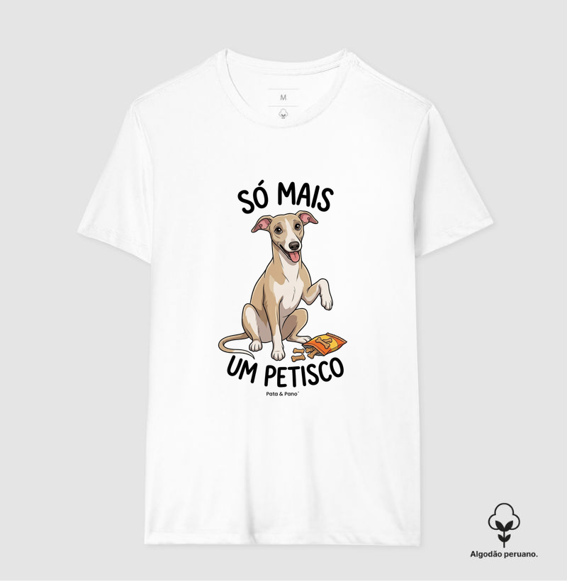 CAMISETA ALGODÃO PERUANO WHIPPET GALGO PETISCO