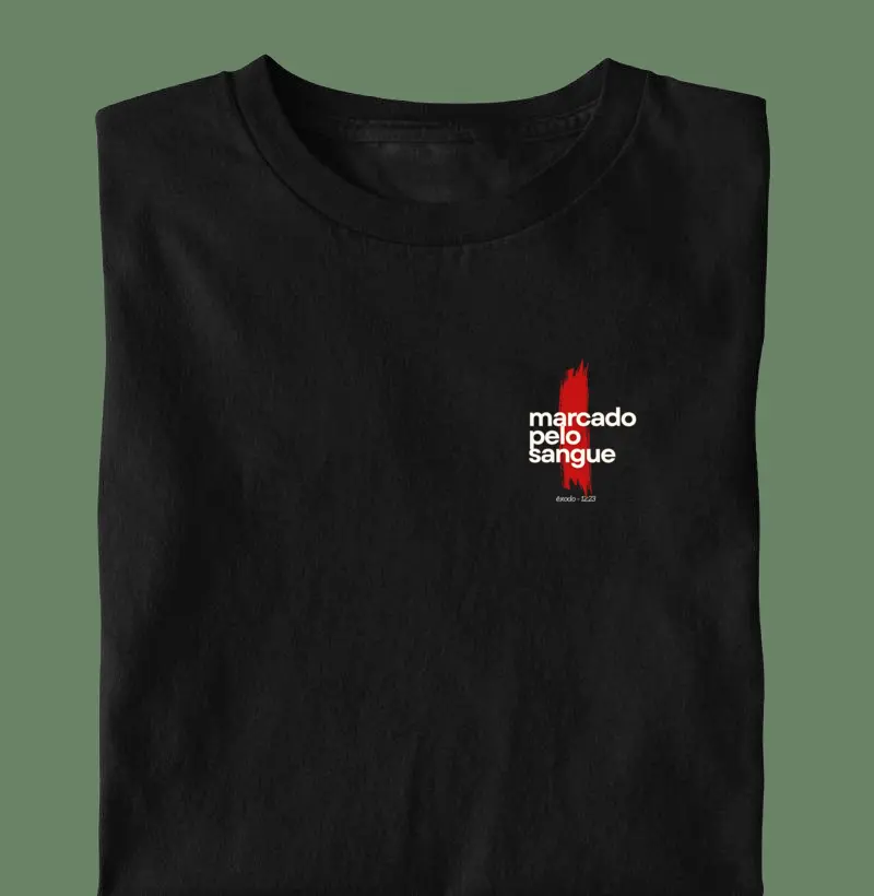 marcado pelo sangue - Camiseta Algodão Peruano