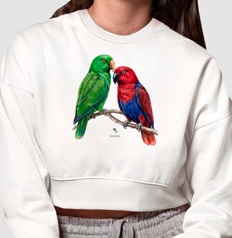 Aves - Casal Ecletus - Moletom Cropped