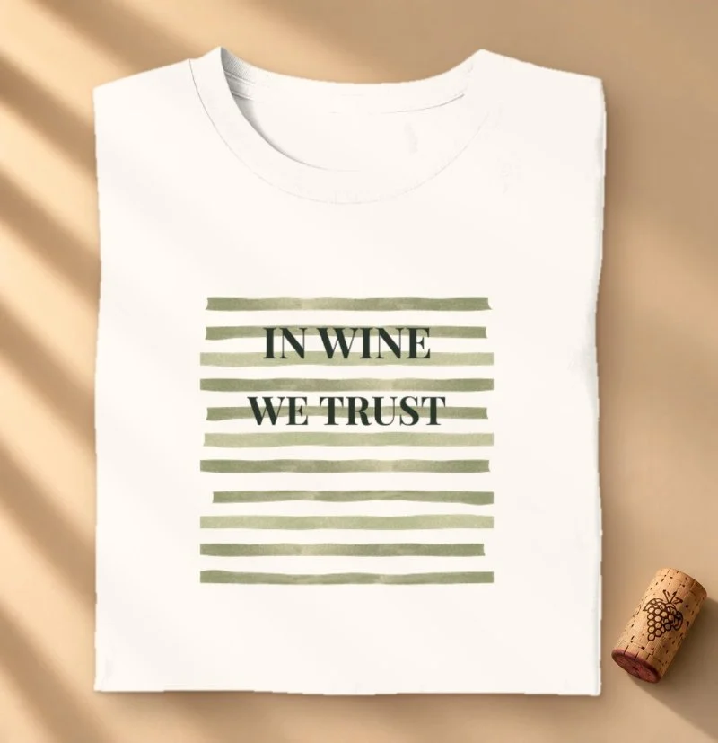 Camiseta Vinho - In Wine We Trust