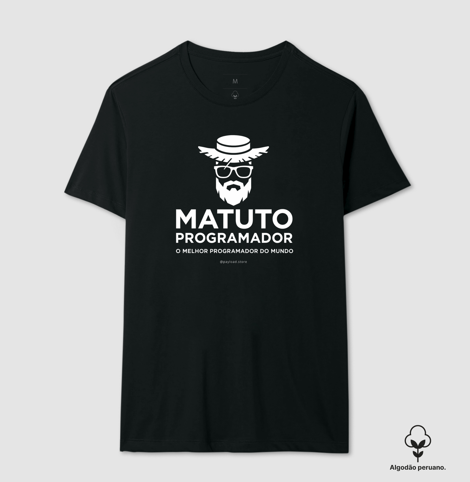 Camiseta Matuto Programador em Algodão Peruano — O Melhor Programador do Mundo
