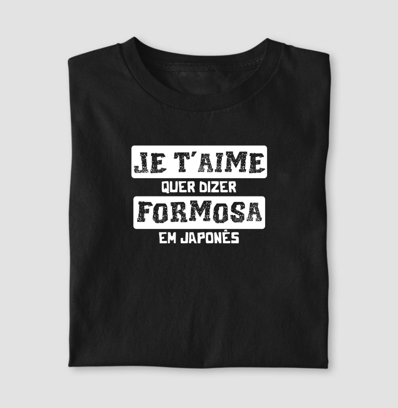 Je T'aime Quer Dizer Formosa em Japonês