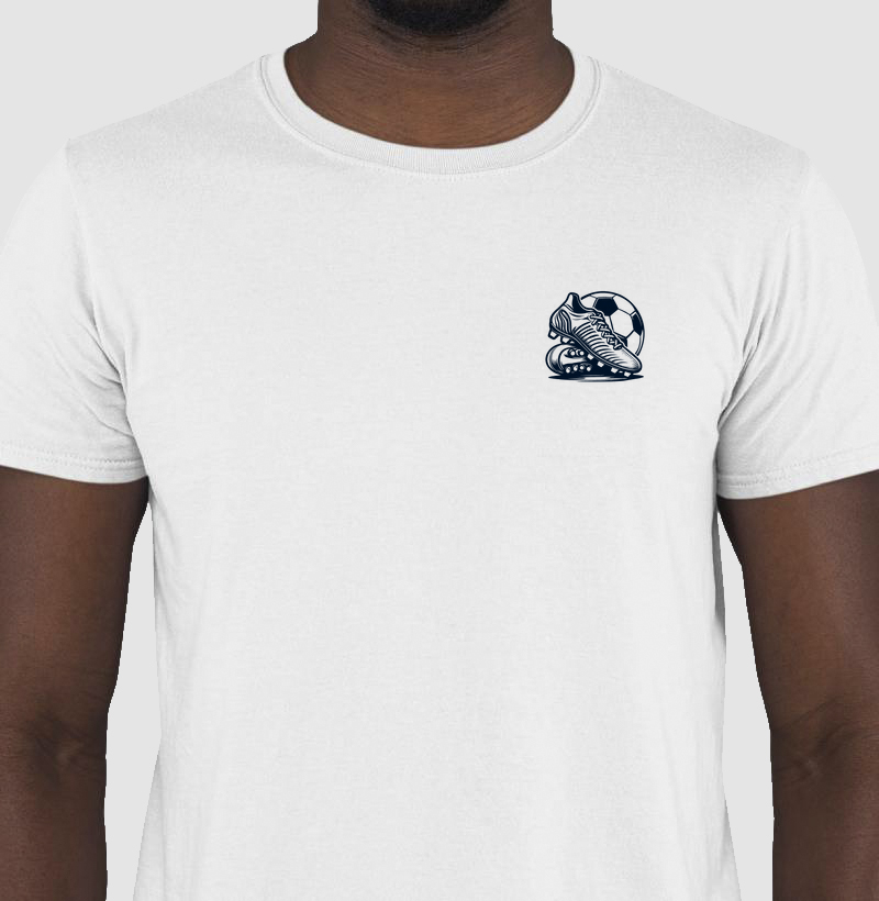 Camiseta Chuteira Retrô Bolso - Branca, Vermelha, Cinza, Verde e Amarela (feminina)