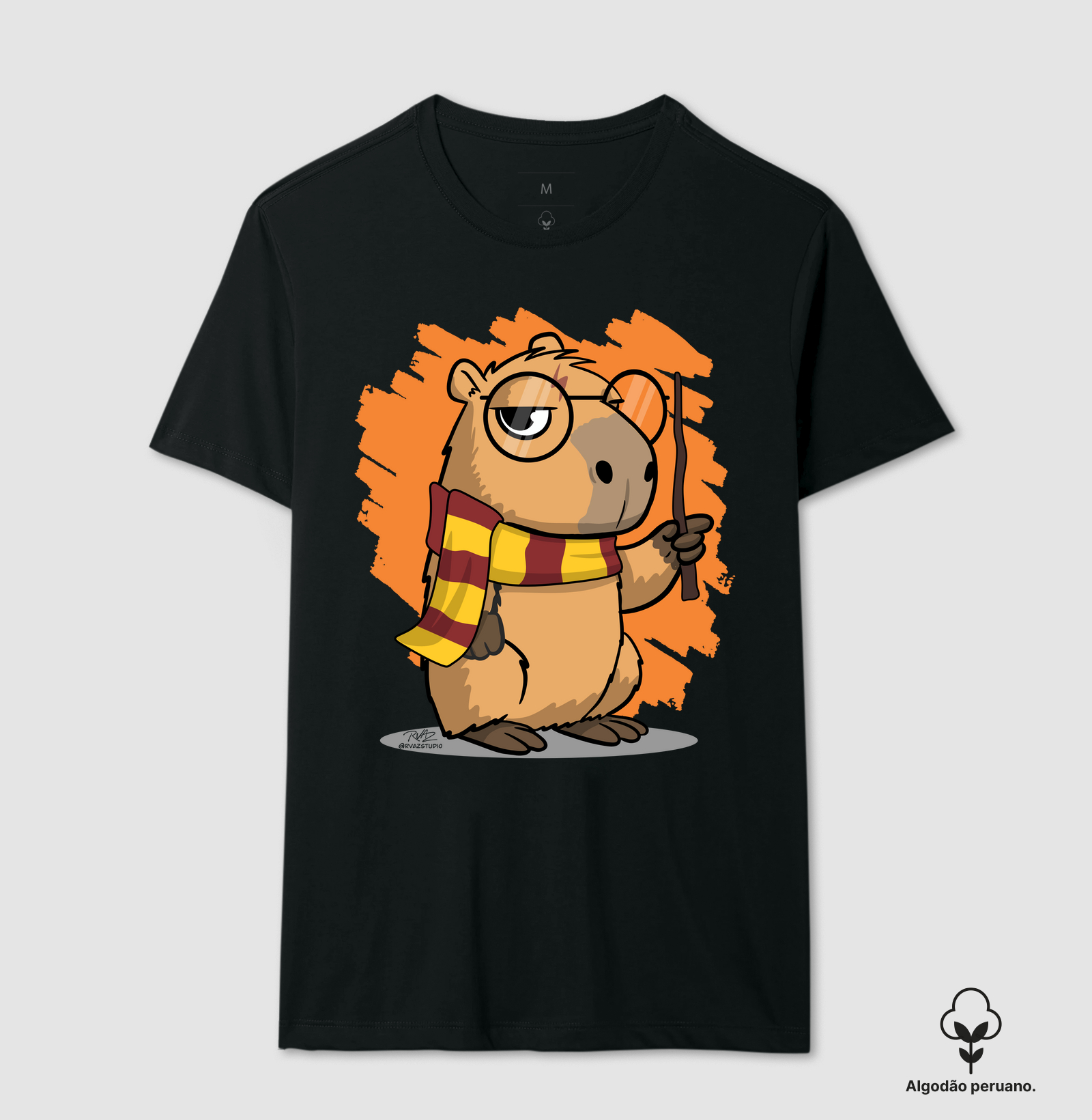 Camiseta CapyPotter 2 - Camiseta Algodão Peruano