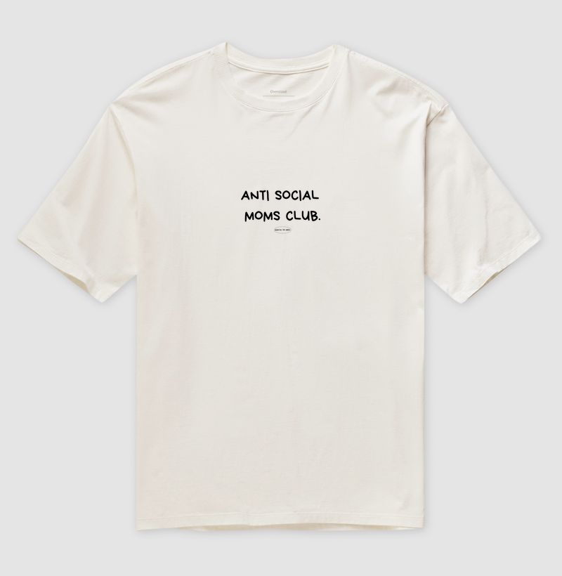 Camiseta anti social moms club