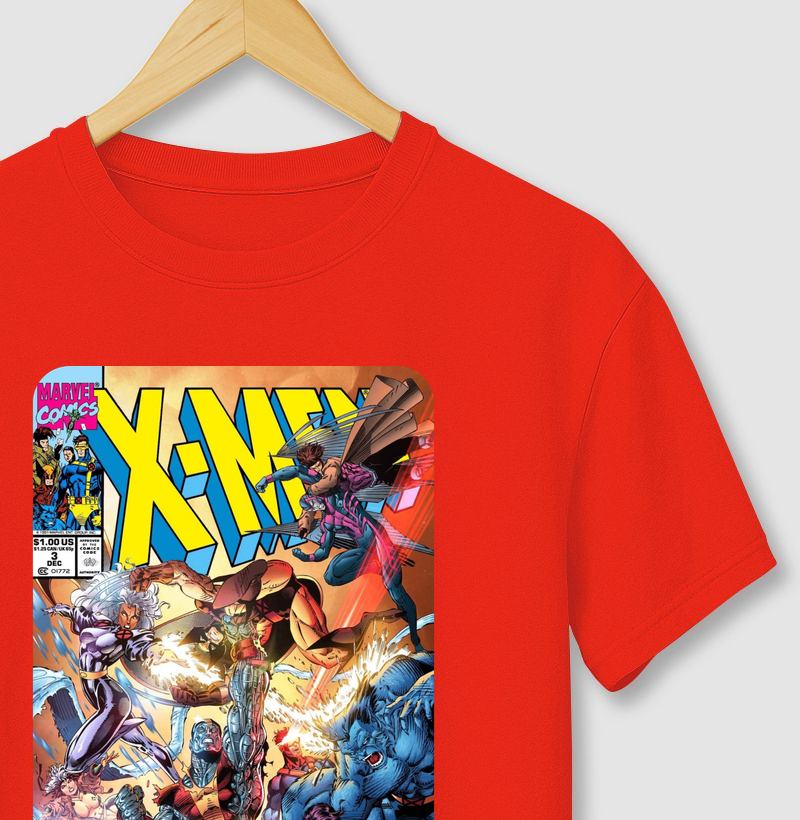 Camiseta X-MEN - Equipe Azul x Equipe Dourada