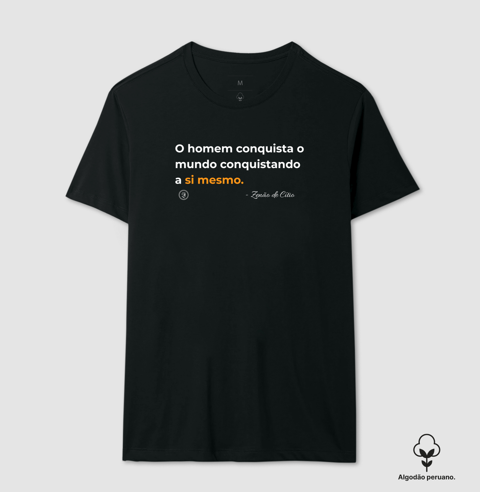 Estocisimo de Zenão de Cítio "Conquista" - Camiseta Algodão Peruano