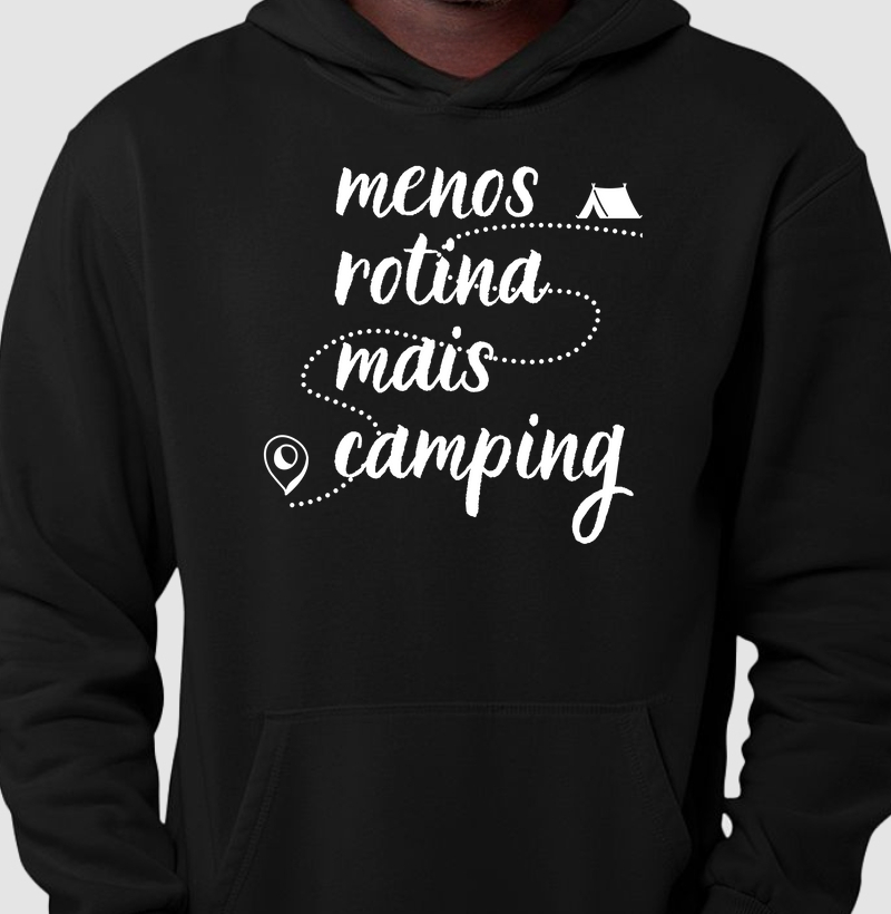 Menos rotina, mais camping.