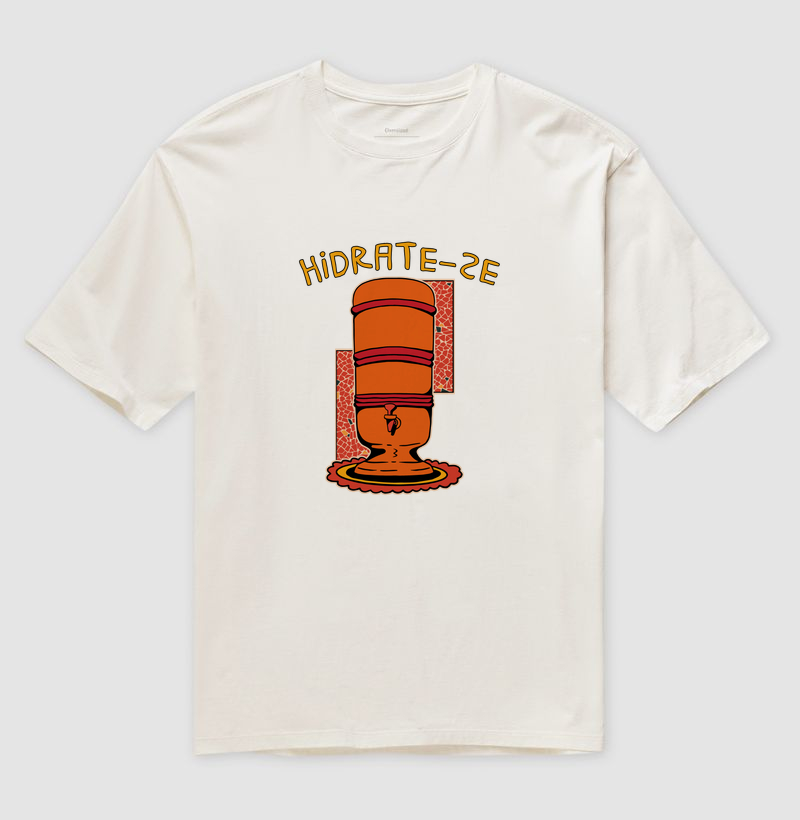Camiseta Oversized Hidrate-se