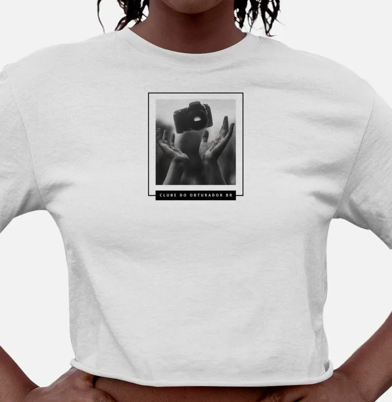 Camiseta feminina cropped clube do obturador br