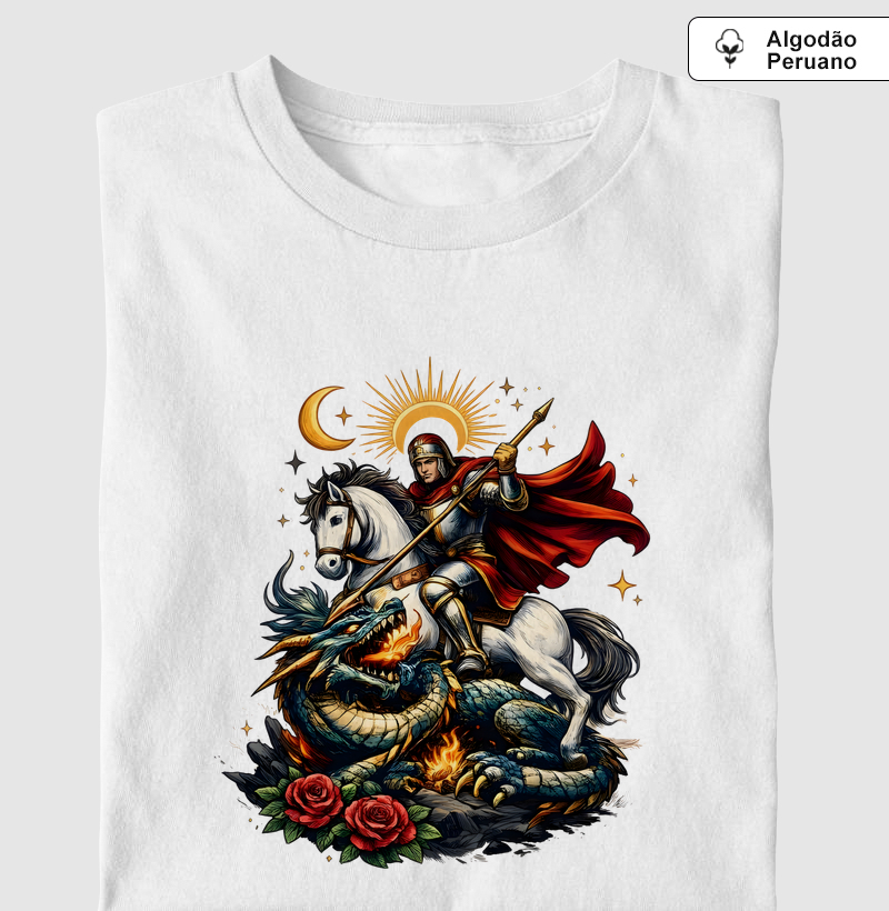 São Jorge - Camiseta Algodão Peruano