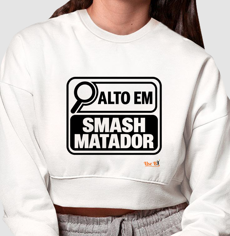 Alto em Smash Matador - Cropped Moletom