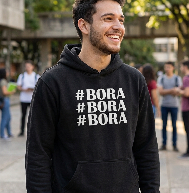 Moletom Gamer "#Bora #Bora #Bora"