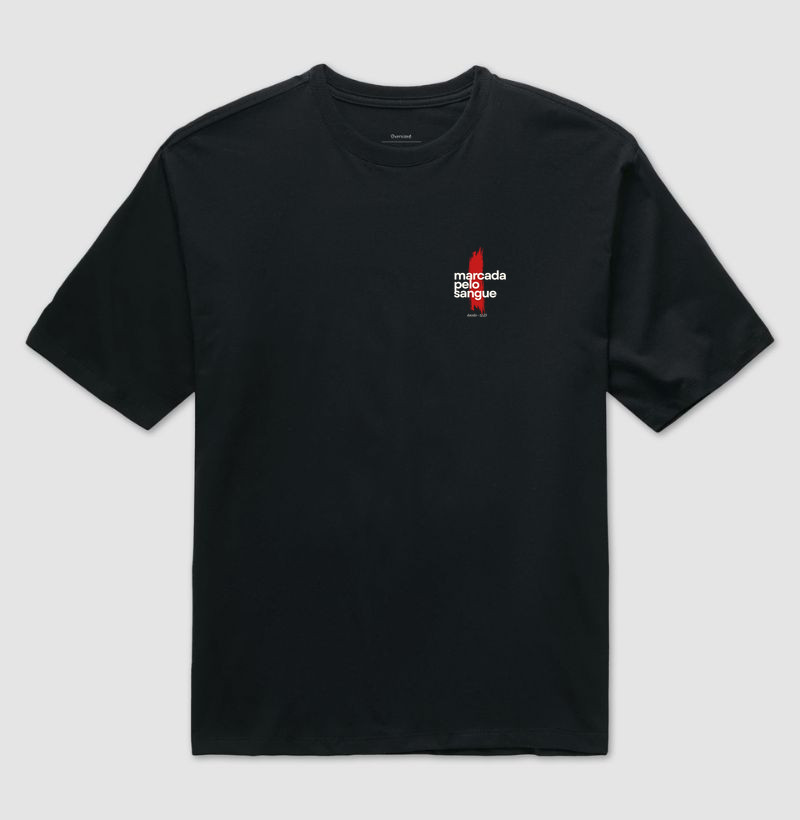 marcada pelo sangue - Camiseta Oversized
