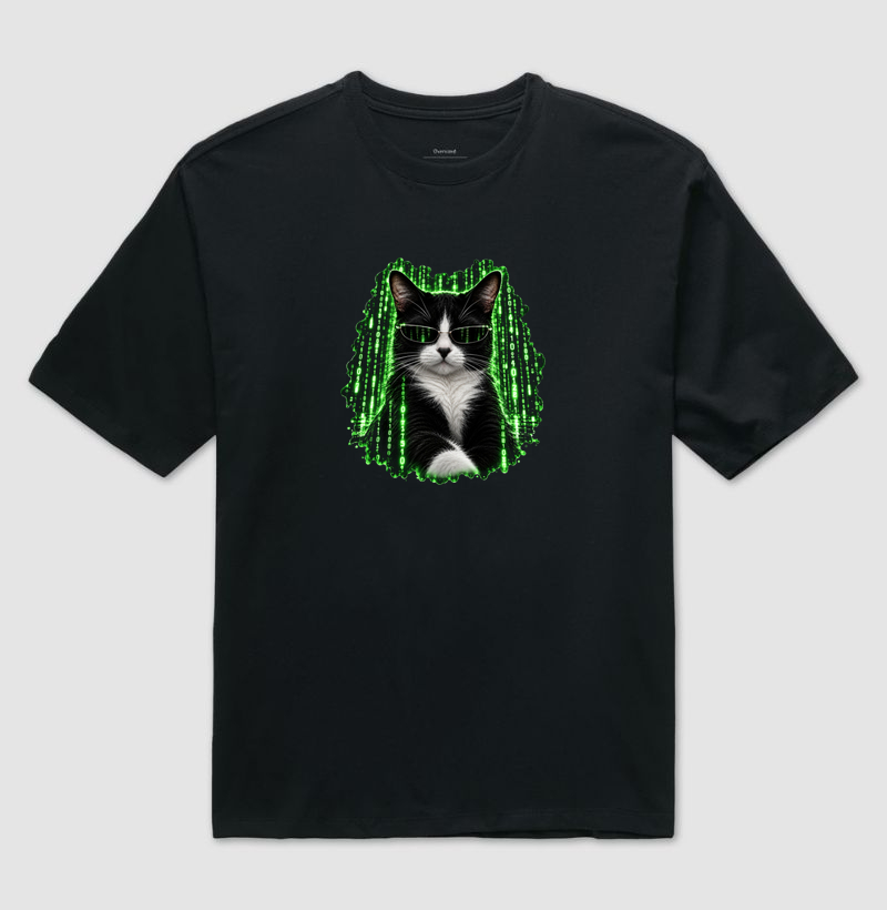 Gato Frajola - Matrix - Camiseta Oversized