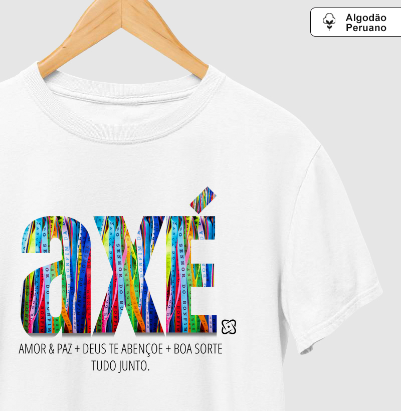 Axé, Amor & Paz Algodão Peruano