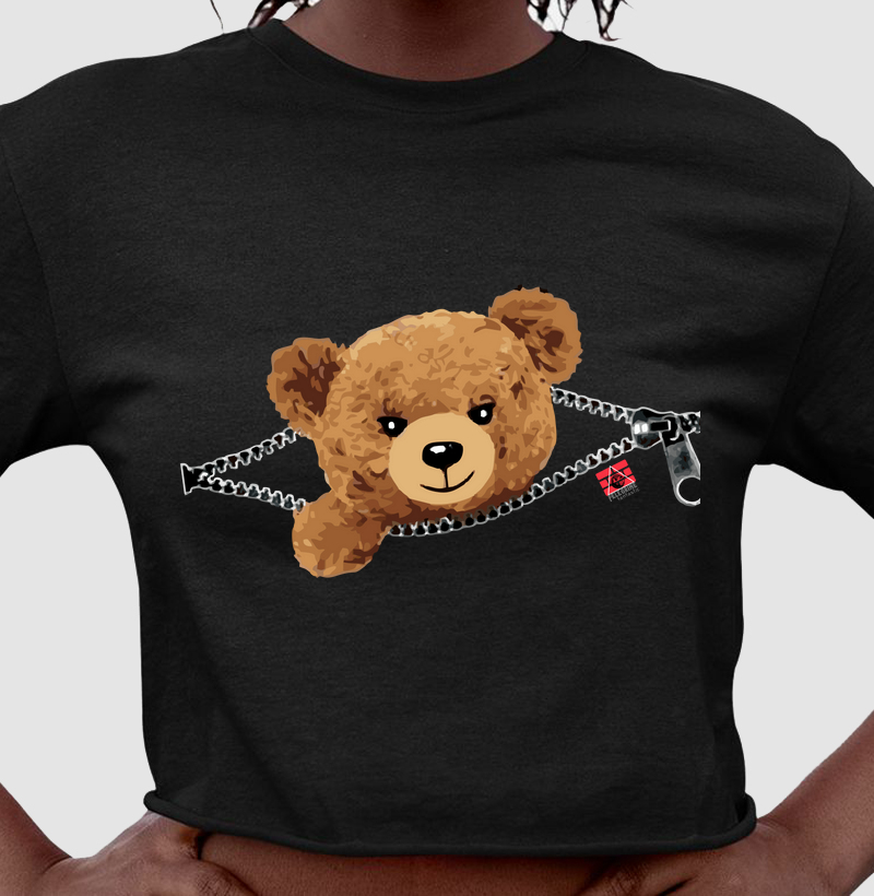 Cropped Ursinho Zipper