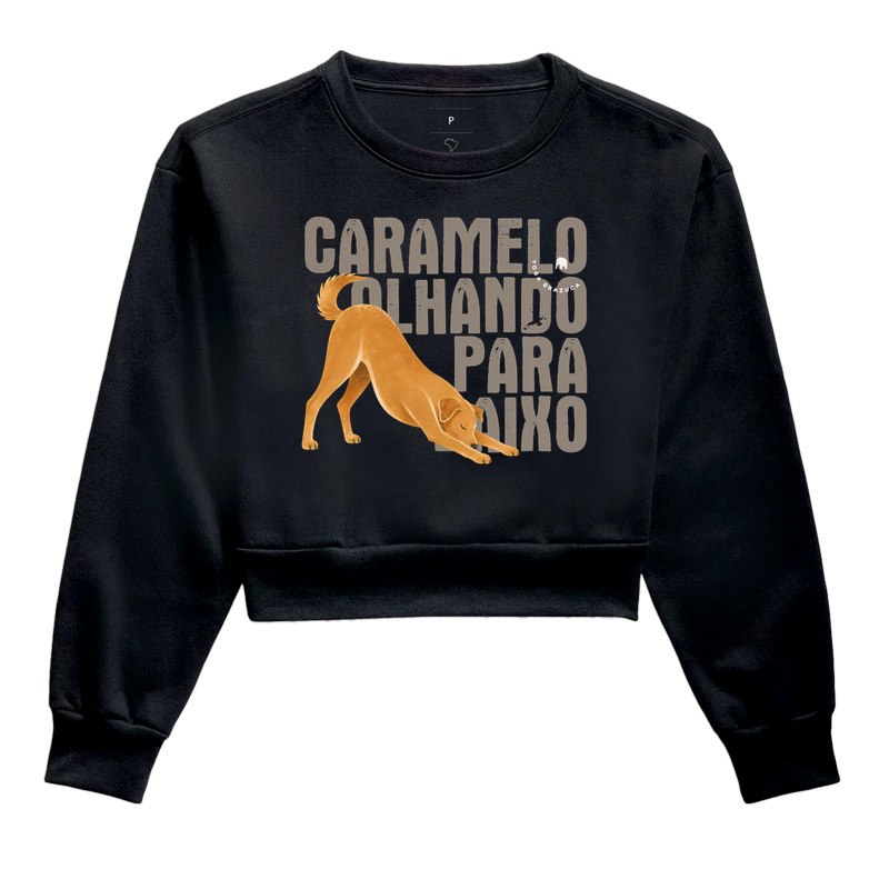 Caramelo olhando para baixo