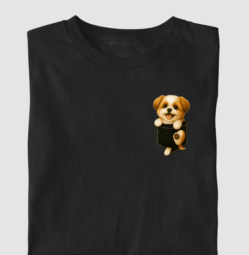 Pocket Black Shih Tzu 